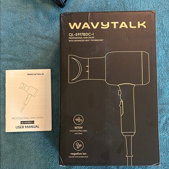 Wavytalk Professional 1875W Rose Gold Hair Dryer with Attachments - Picture 6 of 6